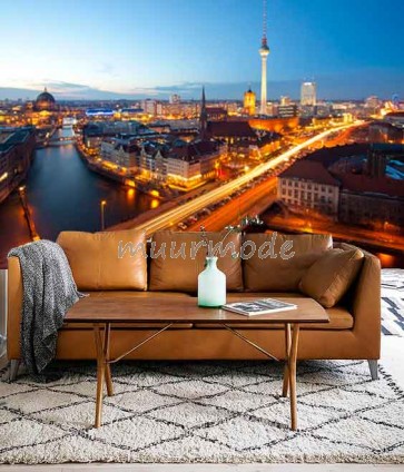 Vlies fotobehang Berlijn Panorama