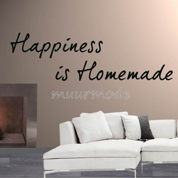 Tekststicker Happiness is homemade
