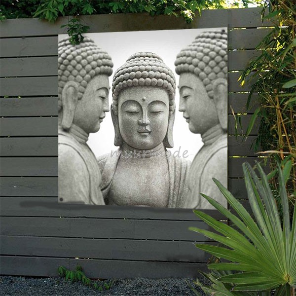 spannend waarde breng de actie Tuinposter Boeddha beelden | Muurmode.nl