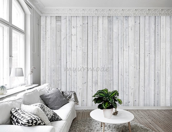 Vlies fotobehang houten muur | Muurmode.nl