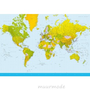 Fotobehang Map of the World