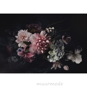 Vlies fotobehang Vintage flowers