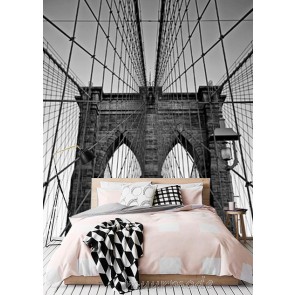 Vlies fotobehang Close-up Brooklyn Bridge