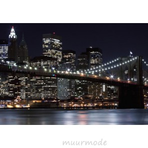 Vlies fotobehang Lichtjes Brooklyn Bridge