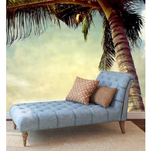 Vlies fotobehang Vintage Palmboom