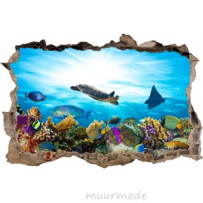 3D Muursticker Aquarium