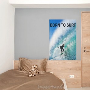 Surffoto op hout