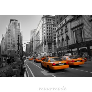 Vlies fotobehang Taxi in Manhattan