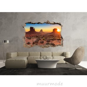 3D Muursticker Woestijnlandschap